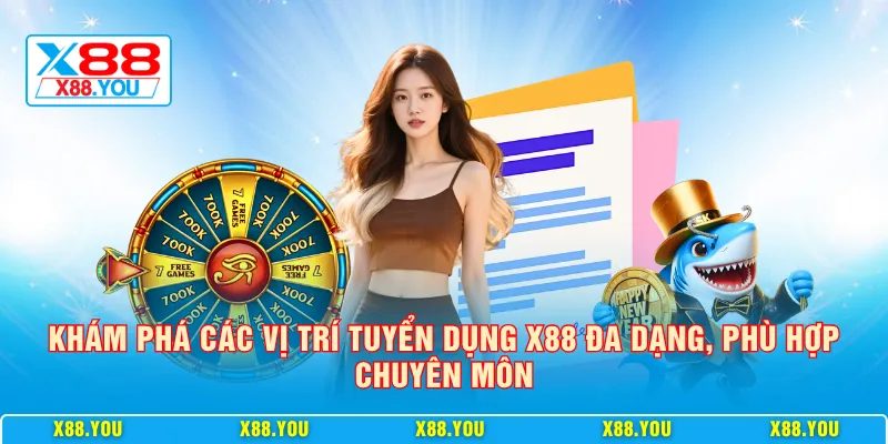 Khám phá các vị trí tuyển dụng X88 đa dạng, phù hợp chuyên môn